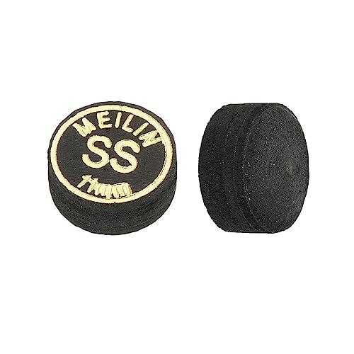 M METERXITY Pool Cue Tips - Laminated Billiard Cue Tips Multiple Layer Faux Leather Apply to Pool Cues/Snooker - size: 11mm, style: Super Soft
