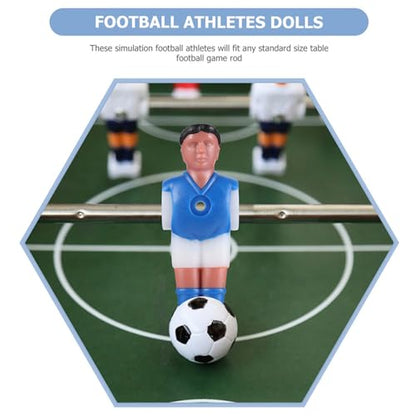 BESPORTBLE Foosball Men, 16Pcs Foosball Replacement Players Foosball Men Player Replacement Table Soccer Player Foosball Table Parts