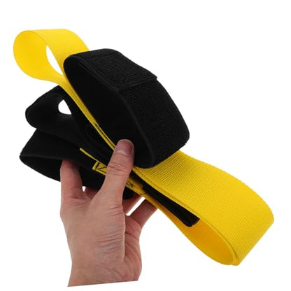 Hemoton 2Pcs Giant Footsteps Legged Race Bands for Team Building and Relay Races Straps for Adults and Boy Girl Outdoor Cooperative Group Game Equipment for Family Backyard Parties and Carnivals