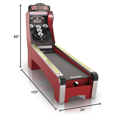 Skee-Ball Deluxe - an Arcade Table Machine Game for Home, Basement, and Recreation Rooms - Nostalgic Classic Family Fun of Roll and Score