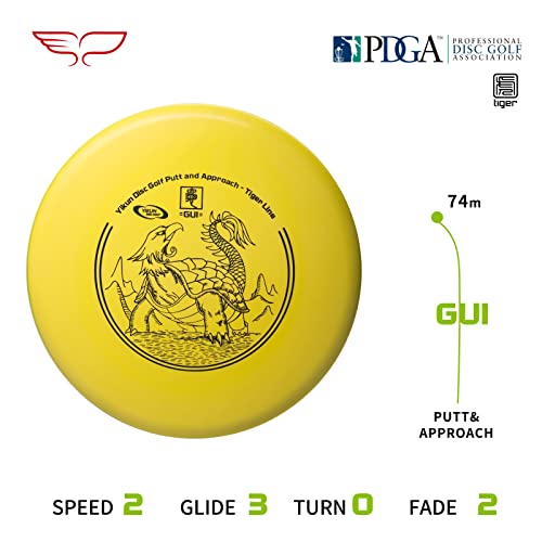 Yikun Disc Golf Starter Set PDGA Approved Beginners Discs Golf Set 4 in 1,with Light Line Discs Golf Set Includes Driver,Mid-Range,Putter