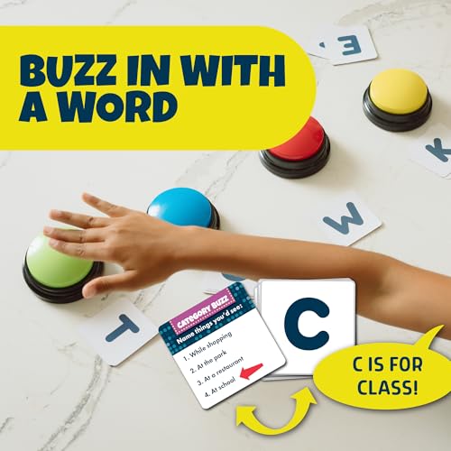 Chuckle & Roar Category and Matching Family Game Night Buzzers