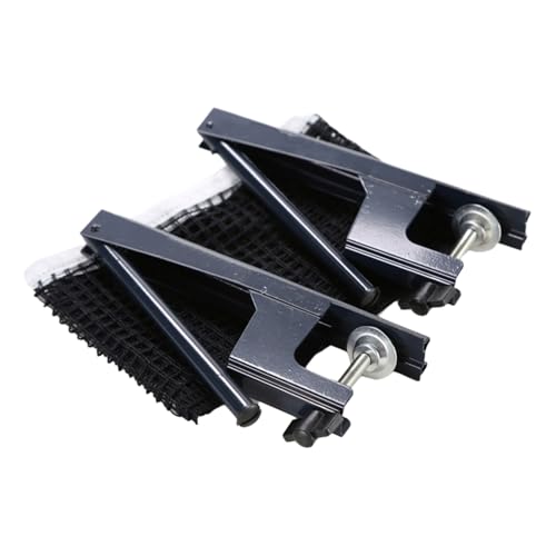 Pingpong Net with Clamp Professional Table Tennis and Post Set Folding PingPong Meshes Clip Adjustable Screw Clamps Post Suitable for Indoor Outdoor - color: B