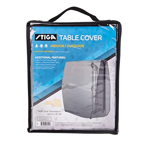 STIGA XTR Professional Table Tennis Tables – All Weather Aluminum Waterproof Indoor & Indoor/Outdoor Table Tennis Table Cover