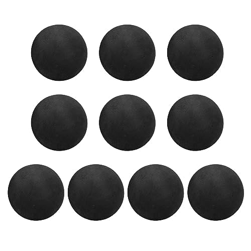 Drfeify EVA Foam Balls, 10pcs 65mm Soft Practice Balls with High Hit and Abrasion Resistance for Indoor Outdoor Training, Kids and Pets Play - color: Black