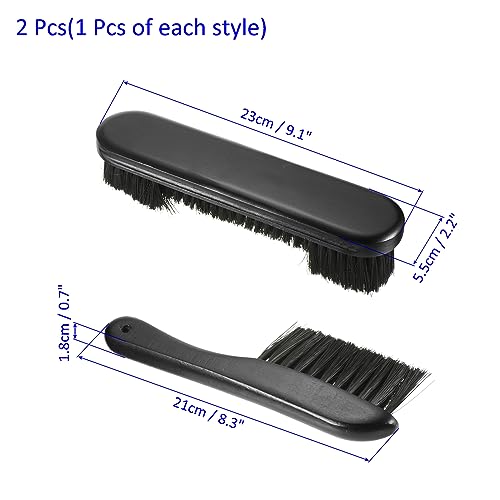 M METERXITY Billiard Pool Table Rail Brushes Set - Billiard Pool Snooker Accessories, Wood Handle Nylon Bristle - color: Black