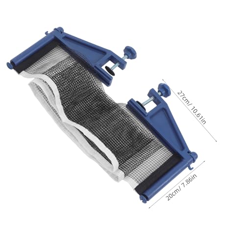 POPETPOP Thickened Table Tennis Net Post Set with Elastic Mesh Stable for Indoor Outdoor Use Fits Standard Tables for Training and Family Fun