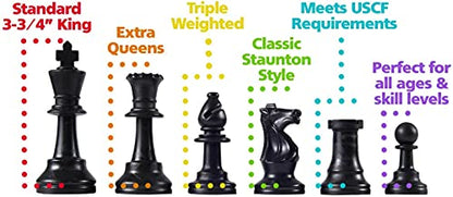 Wholesale Chess Heavy Tournament Triple Weighted Chess Pieces