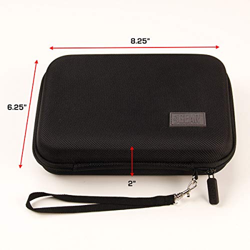 USA Gear Hard Shell Dart Case - Protective Storage Carrying Case for Darts (8), Tips, Flights, Shafts, Sharpeners, More Accessories - Compatible with Soft Tip and Steel Tip (Black)