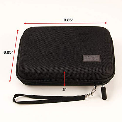 USA Gear Hard Shell Dart Case - Protective Storage Carrying Case for Darts (8), Tips, Flights, Shafts, Sharpeners, More Accessories - Compatible with Soft Tip and Steel Tip (Black)