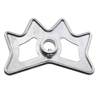 Billiard Bridge Head Silver Tone Aluminum Alloy Billiards Cue Rack Bridge Head Non-Slip Billiards Snooker Pool Cue Rest Bridge Head Holder