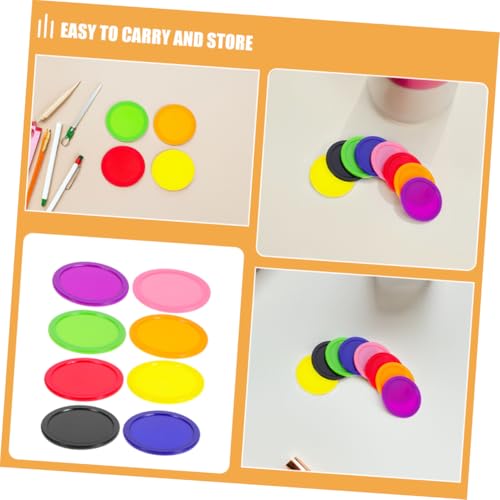 SUPVOX 8pcs Air Hockey Puck Set Heavy Duty Replacement Accessories for Boy Girl and Adults Smooth Glide for Tables Professional Performance for All Skill Levels