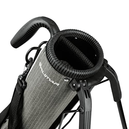 Orlimar Pitch ’n Putt Lightweight Sunday Golf Bag with Stand, Ultra-Light Carry Design, Two-Way Divider Top, Shoulder Strap, Compact Carry Golf Bag for Men & Women - color: Smoke Gray