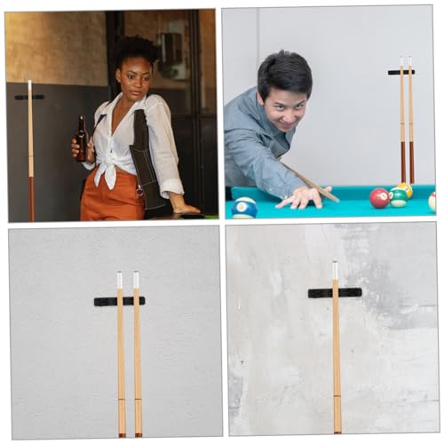 BESPORTBLE 2pcs Wall Rack for Pool Stick Storage Plastic Holder Vertical Billiard Stand Space-saving Design for Billiard Accessories Easy Installation and Performance