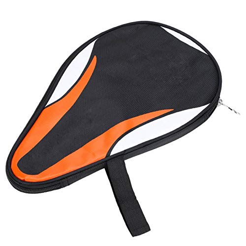 OUKENS Ping Pong Paddle Case, 11.8x7.5x0.6in Waterproof Dustproof Oxford Full Protection Tennis Racket Case Table Tennis Paddle Bag