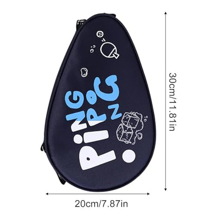 Table Tennis Case,Waterproof Hard Shell Case - Adjustable Shoulder Strap Shockproof Portable Table Tennis Paddle Bag with Ball Compartment | for Equipment Accessories Gym Sports Athlete Men Women Trav