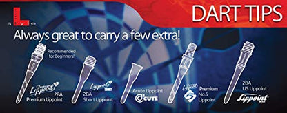 Lstyle Dart Tips: Original Lippoint - Soft Tip Dart Points - 2BA Thread - Regular Length - 2 Tone Orange