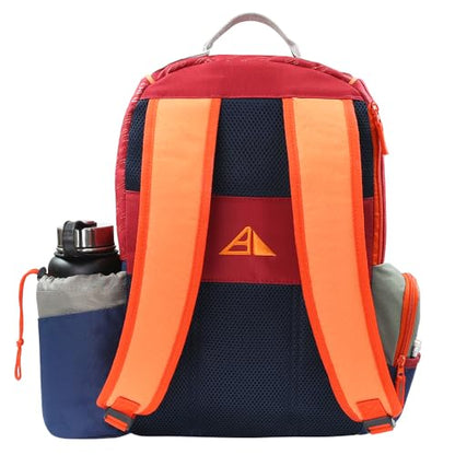 Axiom Discs Shuttle Disc Golf Backpack Bag (Choose Your Style and Color) - color: Orange/Ruby, style: With Velcro Side Panel