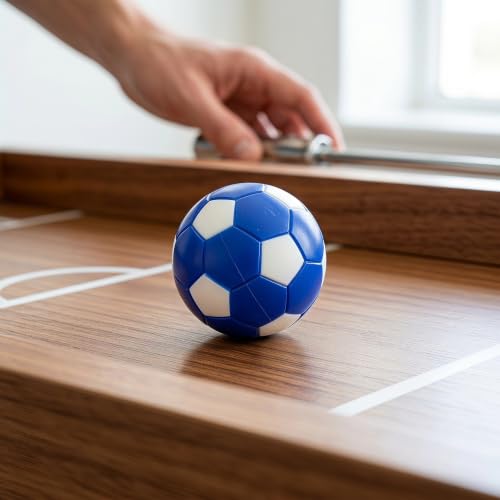 Kisangel 6pcs Mini Foosball Balls - Blue Table Soccer Ball Replacements Mini Foosball 36mm for Tabletop Football Game Kids Indoor Sports Game Night