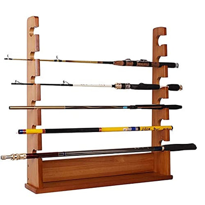 Ball Cue Stand Rack School 6 Holes Billiard Cue Storage Rack, Double Function Table Wooden Pool Cue Rack Freestanding Cue Stick Rack for Billiard Room