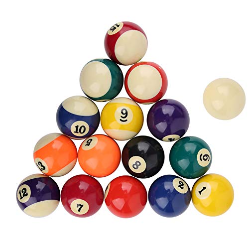 RiToEasysports Regulation Billiard Balls, 2.3in Professional Pool Ball Set Replacement for Home, Professional, Tournament, and Recreation Use