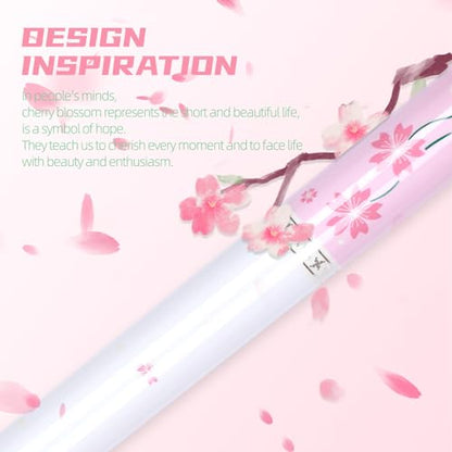 CUEELF Pink Pool Cue Stick 58inches Canadian Maple Billiard Cue Sticks Professional Pool Stick Gifts for Women and Ladies - color: Pink Flower, size: 21 oz