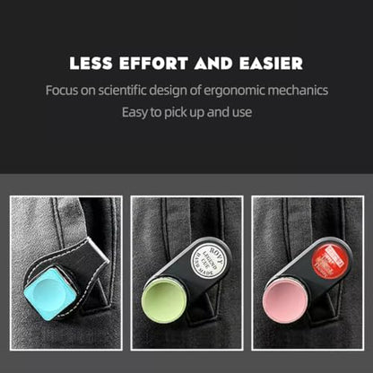 TAOM Magnetic Chalk Holder Belt Clip for Round and Square,Portable Pool Cue Chalk Holder with Silicone Clip,Silent Chalk Holder Pool Billiards,Chalk Case Pool Table Accessories - color: A-White Lion