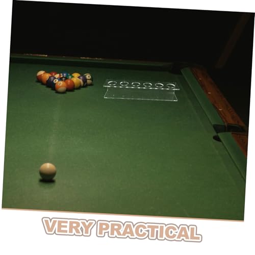 Toyvian 2Pcs Wall Mounted Acrylic Billiard Cue Rack Holds Pool Sticks Space Saving Durable Design for Home Club and Bar Use Easy Installation Stylish and Elegant