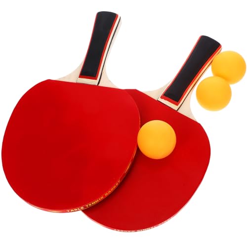 CALLARON Table Tennis Kit Set with Lightweight Wood Paddles and Portable Balls Non-Skid Training Rackets for Indoor and Outdoor Table Tennis Games