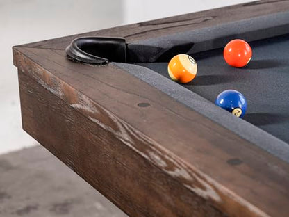 Empire USA - Agriturismo Slate Pool Table W/Premium Billiard Accessories (8FT, Brownwash)