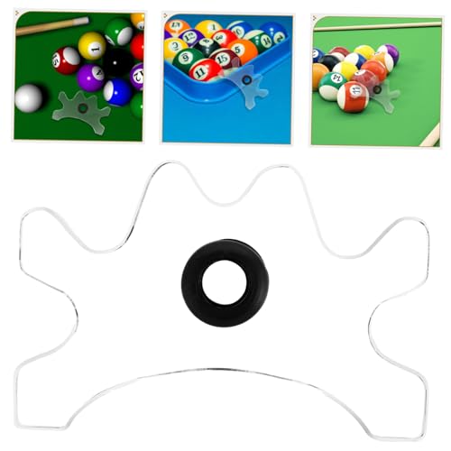TOYANDONA Freestanding Acrylic Billiard Cue Holder Pool Cue Rack Non-Slip Billiards Accessories for Enthusiasts Suitable for 9-Ball Games