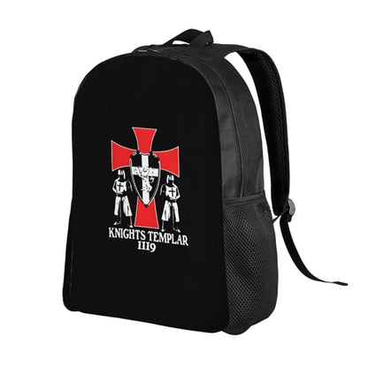 Knights Templar 1119 Crusader Deus Backpacks For Men Women Book Bag Travel Hiking Camping Work Lightweight - color: Ye15