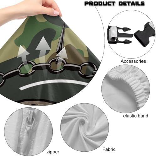 Gothic Skull Camo Gaming Chair Cover Universal Space with Armrest Breathable Stretch Racing Computer Chair Slipcover Non Slip Removable Office Armchair Cover for Swivel Chairs Boss Chairs - color: Gothic Skull Camo