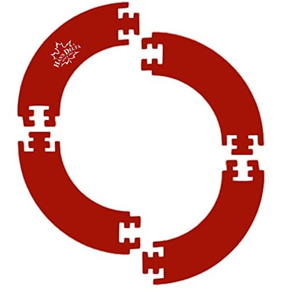 HAN'S DELTA Professional Dartboard Backboard Surround Wall Protector - color: Red Round