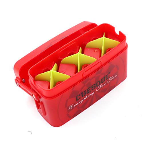 CUESOUL ANTIE Hard Dart Case with Peking Opera Mask Design and Dart Flights Case for Your Choice - color: Dart Flight Case-Red