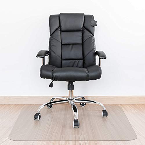 Kuyal Clear Chair Mat, Hard Floor Use, 48" X 53" Transparent Office Home Floor Protector mat Chairmats (48" X 53" Rectangle) - size: 48" x 53" Rectangle