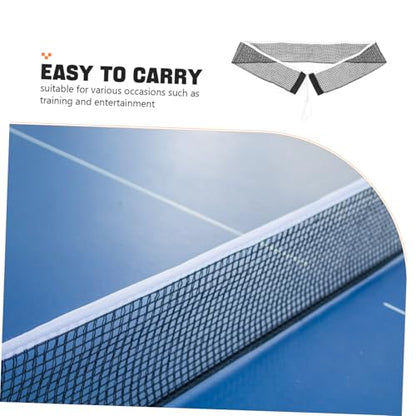 LIOOBO Table Tennis Replacement Net Durable Pong Net with Tightly Woven Mesh for School and Gym Use Quick Setup and Sleek Black Design Standard