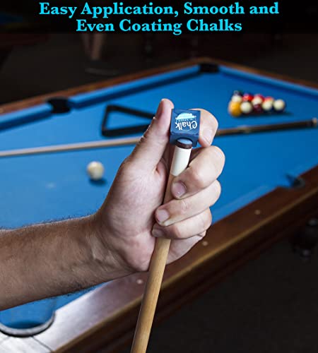 JAPER BEES Billiard Pool Balls with Triangle Ball Rack, Cue Chalks, Table Spot Stickers & Tip Replacements - Pool Table Accessories