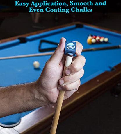 JAPER BEES Billiard Pool Balls with Triangle Ball Rack, Cue Chalks, Table Spot Stickers & Tip Replacements - Pool Table Accessories