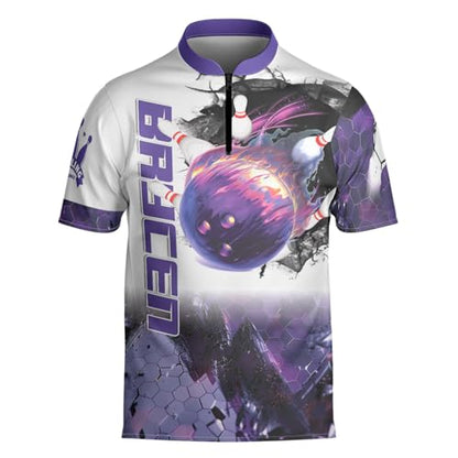 Personalized Custom Jersey for Men, Uniform Shirt for Bowling Team Gift - color: D2