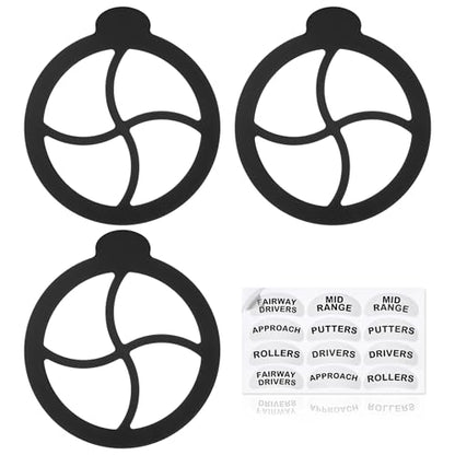 3PCS Disc Golf Bag Dividers, Disc Golf Rack Divider Inserts, Disk Storage Sort Organized and Easy to Access, Driver, Mid-Range, Putter, Fairway Drivers, Approach,Rollers for Beginners