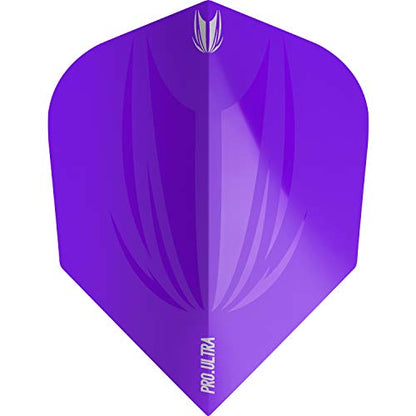 Target Darts 5 x Sets of ID Pro. Ultra Dart Flights - 15 Dart Flights in Total - No. 2/ No. 6 Flight Designs Sizes in 11 Colours - color: Purple, size: No.6