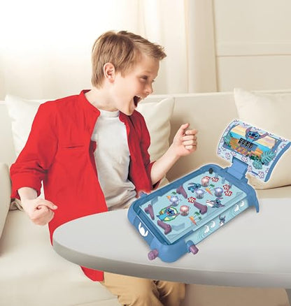 LEXiBOOK, Disney Stitch, Electronic Table Pinball, Action and Reflex Game for Children and Family, LCD Screen, Light and Sound Effects, Blue, JG610D - style: Disney Stitch