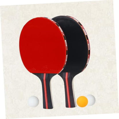 Beginner Table Tennis Racket Set Sport Pong Paddles Balls Horizontal Suit for Ages