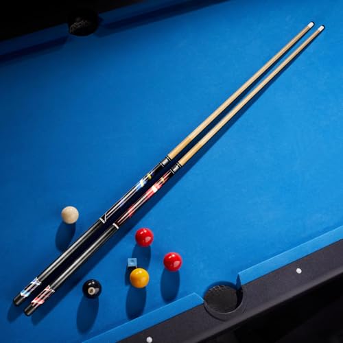 Pool Cue Stick Billiard Sticks: 58 Inch Pool Stick with 13mm Tip Professional Billiard Cue Sticks 18/19/ 20/21 oz, Premium Canadian Maple Wood Pool Cues for Pool Table for Men Women in Bar House（C43）