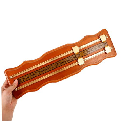 Snooker Billiard Scoreboard Portable Scorekeeper for Game Night Elegant Density Board Metal Construction
