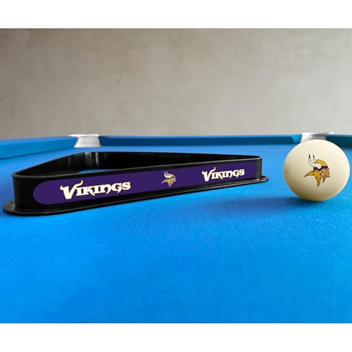 Imperial NFL Cue Ball & Rack Set - color: Minnesota Vikings, White
