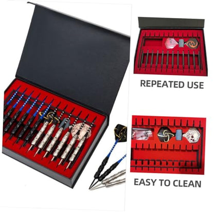 YARNOW Portable Dart Storage Case Hard Protective Holder for Accessories Compartment Design for Safe Storage Material Convenient and Easy to Use for Gamers
