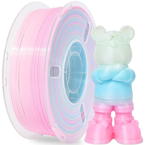RAMBERY PLA Rainbow 3D Printer Filament Fast Color Change, PLA Filament Vacuum Packaging, 1.75mm 1kg(2.2lb), PLA Rainbow Apple Color - color: B-pla Rainbow Apple, size: 1kg