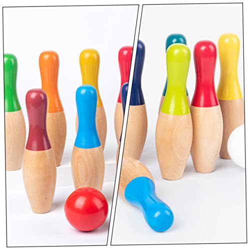 POPETPOP Boys and Girls Bowling Set Inflatable Bowling Toys Sports Game Toys for Boy Girl
